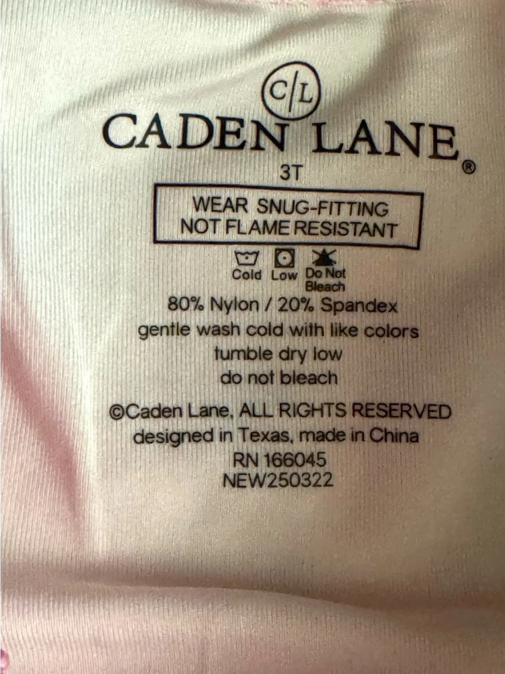 Caden Lane Floral Long Sleeve Ruffle One Piece Swimsuit Rash Guard 3 T toddler
